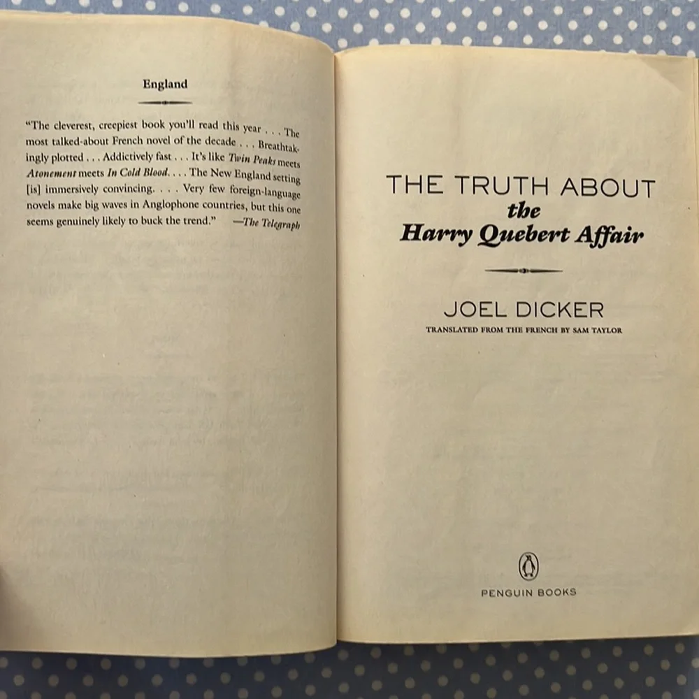 THE TRUTH ABOUT THE HARRY QUEBERT AFFAIR by Joel Dicker Book - Picture 4 of 13